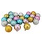 Northlight 24ct Pastel Multi Color Shatterproof 2-Finish Christmas Ball Ornaments 2.5" (60mm)